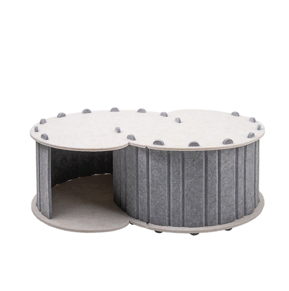 Cat Tunnel Maze,Drill Felt Cat Nest,Semi Enclosed Cat House,Cat Toys