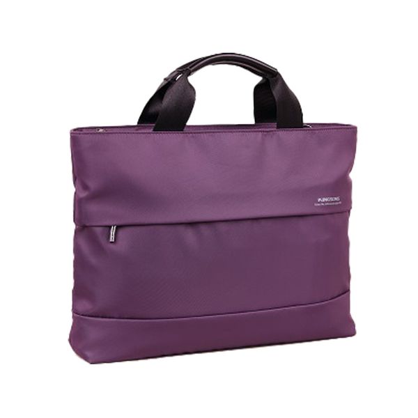 Kingsons Business Laptop Bag for Women - Charlotte Series in Purple