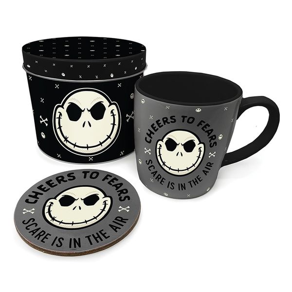 The Nightmare Before Christmas (Cheers and Fears) Mug &amp; Coaster In Tin