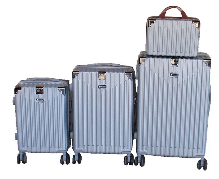 Premium 4-Piece ABS Hardshell Luggage Set - Spinner Wheels &amp; Lock