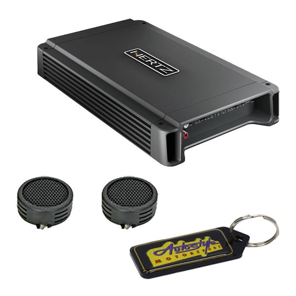 Hertz 2480Watts 1 Channel Compact Amplifier with Evo Tweeters &amp; Key Holder