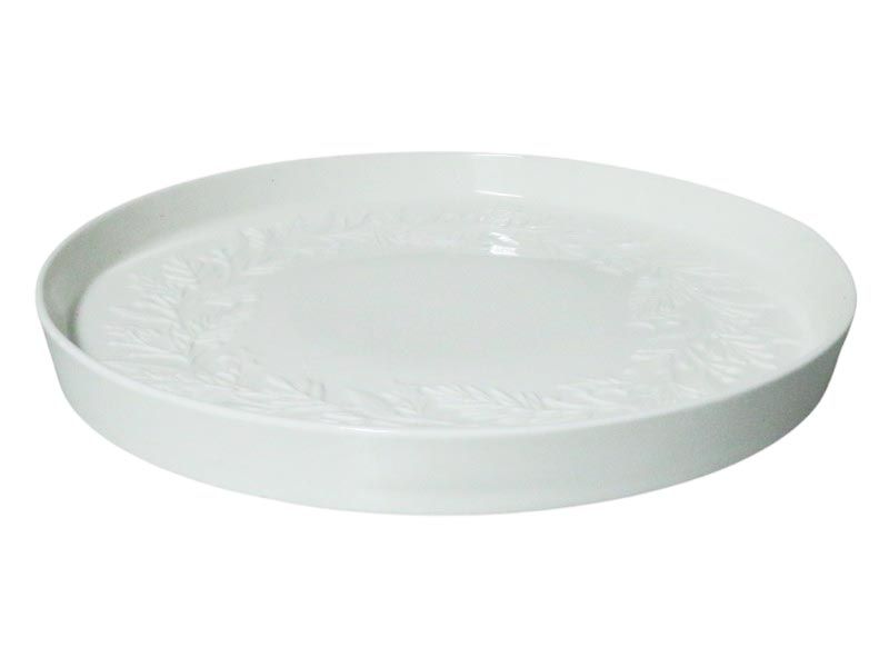 George &amp; Mason Garland Porcelain High Side Serving Platter-Dia:30cmxH3cm