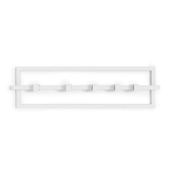 Cubiko 5 wall hooks white