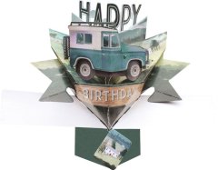 3D Pop-up Card - Birthday Car