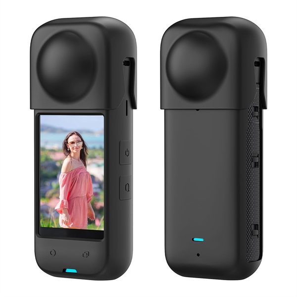 Silicone Protective Cover Case for Insta 360 X4 Action Camera Black