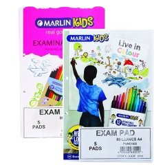 Book Exam-Pad 80-Sheets Punched