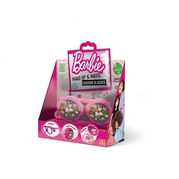 Barbie Music &amp; Funny Glasses Cosmetic Set