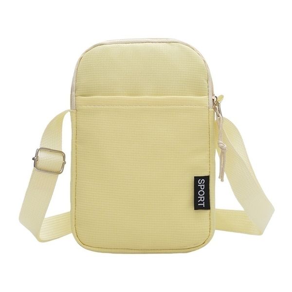 Multicolor Nylon Shoulder Bag Medium Size Crossbody Phone Purse