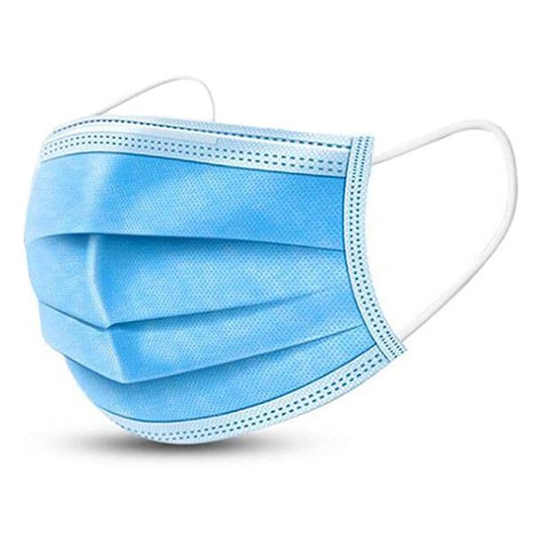 JBS Box of 50 - 3 Ply Disposable Mouth Nose Cover Face Mask with Ear Loops