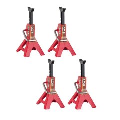 4Pcs Metal Height Adjustable 6 Ton Jack Repair Stand for 1/10 RC Crawler Ca