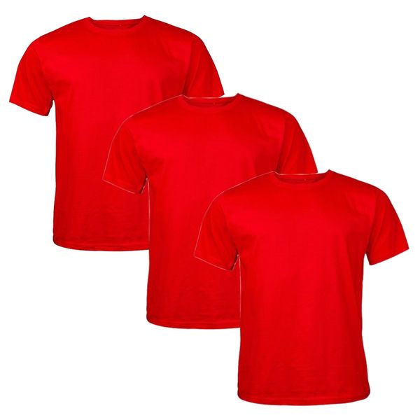 Fashion 3pcs Kids Plain Cotton T-Shirt for Everyday &amp; Active Wear