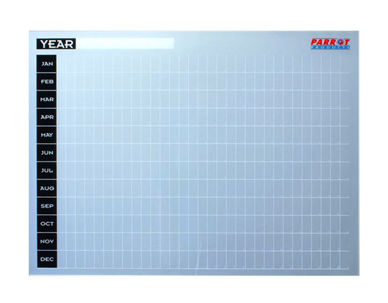 Parrot Yearly Planner Cast Acrylic - 600 x 450mm