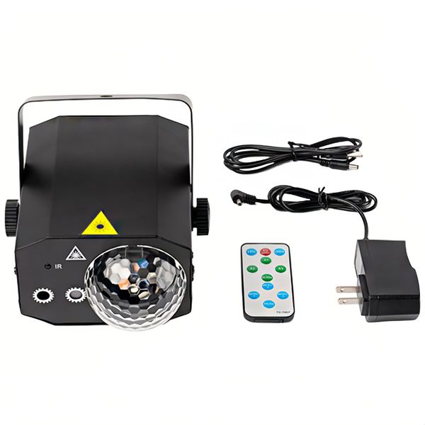 Party Lights DJ Disco Ball Light, LED Stage Laser Light with Remote