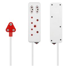 Switched 4-Way Medium Surge Protection Extension Lead - 10m