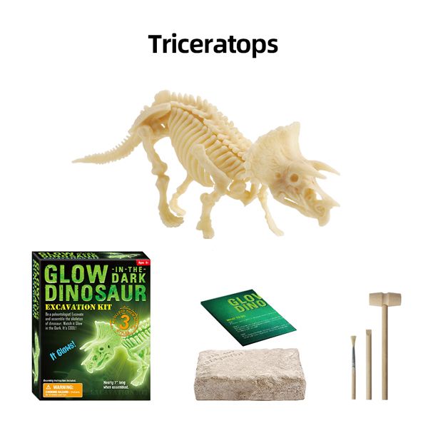 Junior Glow in the Dark Dinosaur Excavation Kit - Diplodocus Skeleton