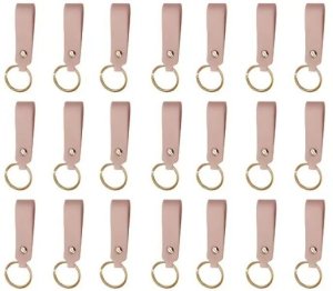 Trocraft Leather Keychain 25pc Pink