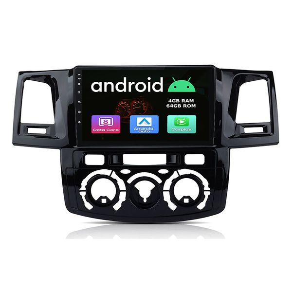 Manual Android GPS Navigation Radio with Carplay for Toyota Hilux 2006 to 2010
