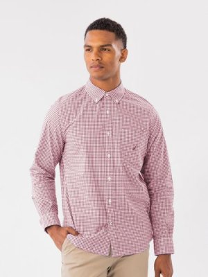 NAUTICA - Mens Cotton Long Sleeve Regular Woven Shirt