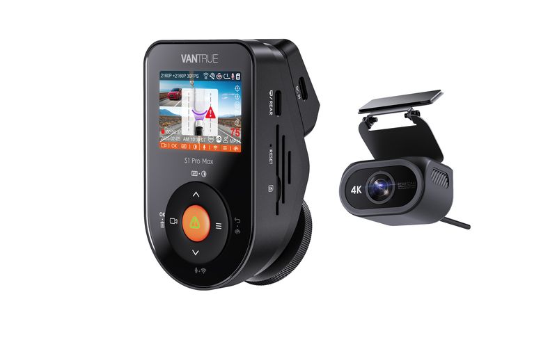Vantrue S1 Pro Max Dual Dash Cam 4K Front &amp; Rear with WiFi and GPS