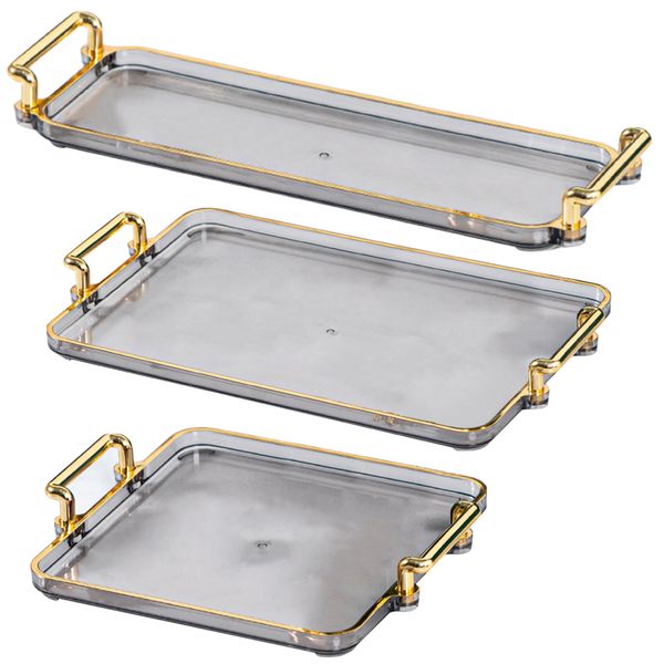 Home Decor Multifunctional Tabletop Storage Organiser Tray (20.5x18.5cm)