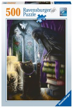 Ravensburger 500Pc Puzzle Raven &amp; Cat In The Tower