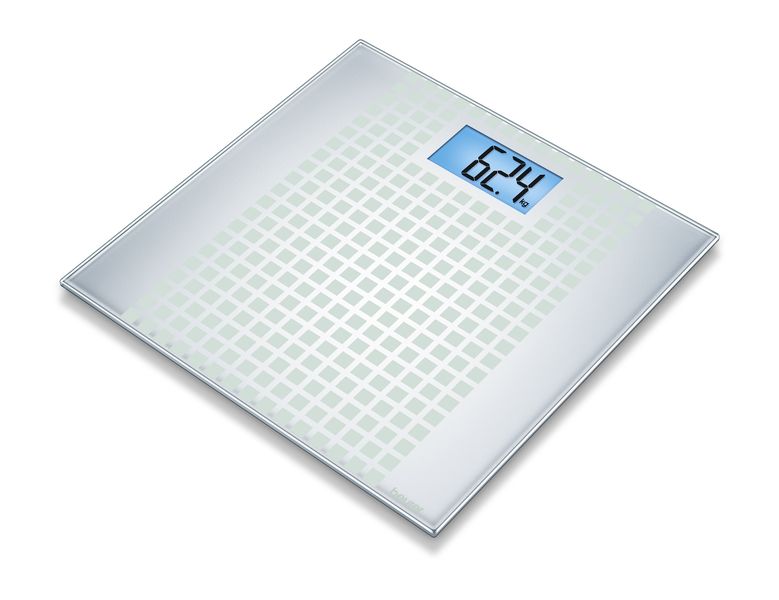 Beurer GS 206 Glass Bathroom Scale - Squares