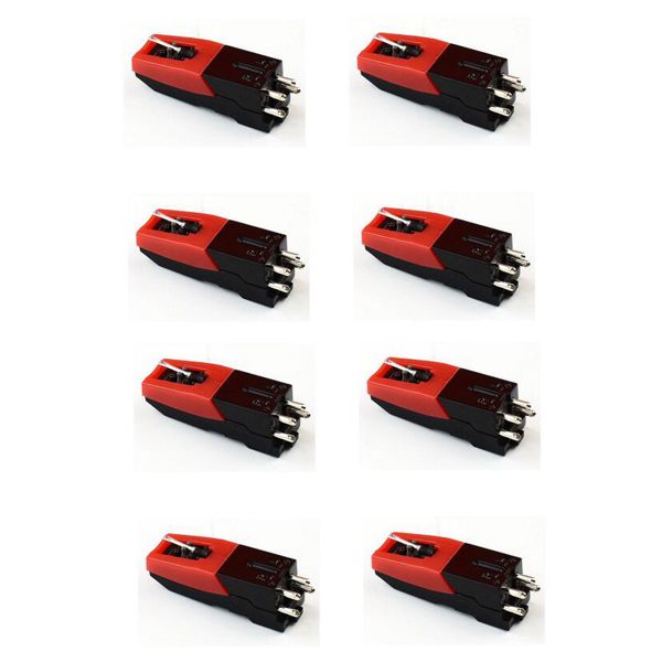 8 Pcs Aluminum Turntable Stylus Needle for LP Record Player