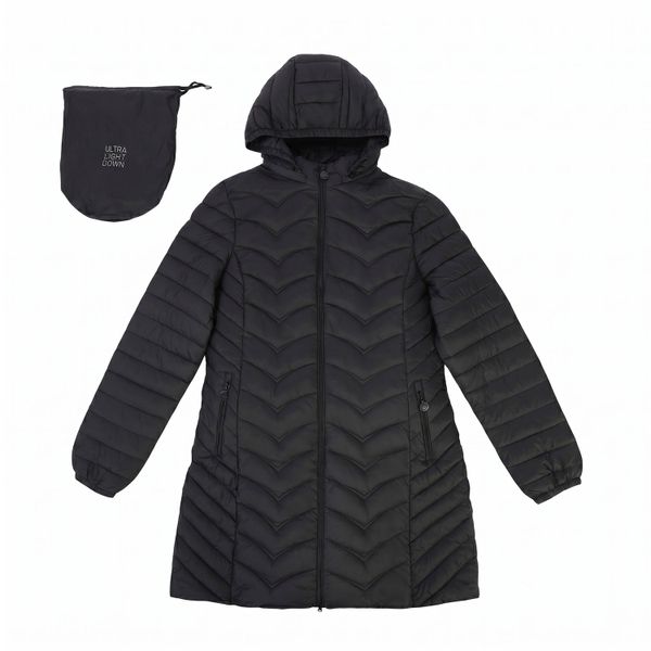 Women's Longline Hooded Padded Winter Coat