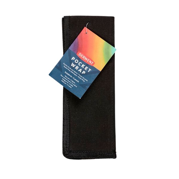 Derwent Canvas Pocket Pencil Wrap, 12 Pencils Storage Capacity, 2300219