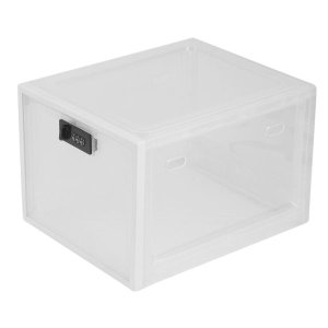 Refrigerator Food Transparent Storage Box with Password Lock Medicine Box M