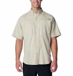 Columbia Men's Tamiami Short Sleeve Shirt in Fossil