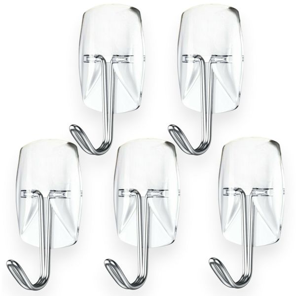 Pantry Grip Clear Wall Kitchen Utensil Hooks Pantry Storage Cabinet Hooks