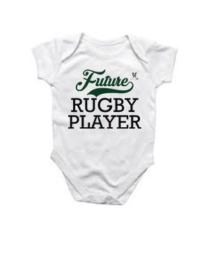 SweetFit Future Rugby Player Baby Grow (Size: 3-6 Months)