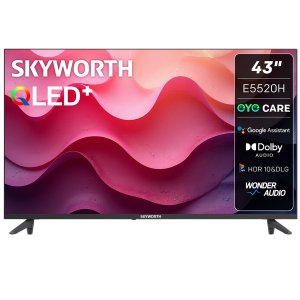 Skyworth 43" E5520H 2K QLED Google Smart TV with Google Assistant