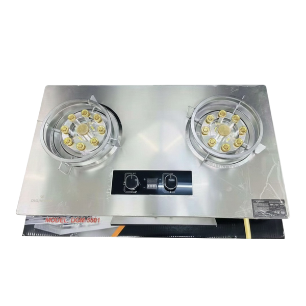 DIGIMARK Stainless Steel Gas Stove - 2 Burner - DGM-5501 - Silver
