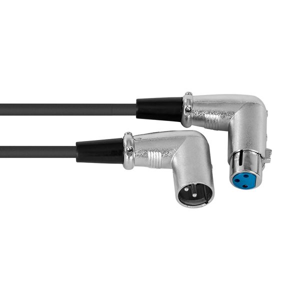 Hybrid Right Angle XLRMale -Right Angle Female Cable (5M)