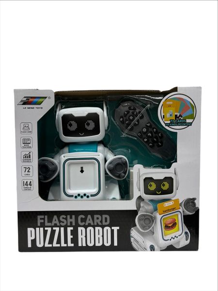 Flash Card Puzzle Robot - Interactive Learning Robot with Remote Control