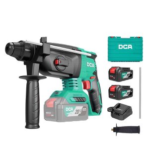 DCA 20V 2.7J Industrial Brushless Rotary Hammer Kit With 4.0Ahx2 &amp; Charger