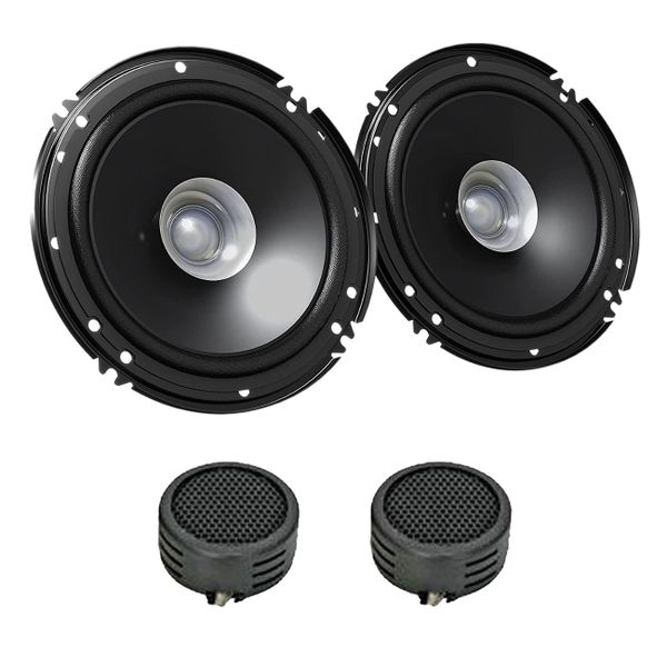 JVC CS-J610X J Series 6" 300 Watts Coaxial Speakers &amp; Evo Tweeters