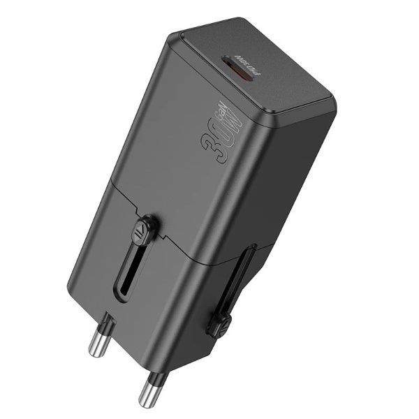 Universal Travel Charger with Type-C to Type-C Cable BT