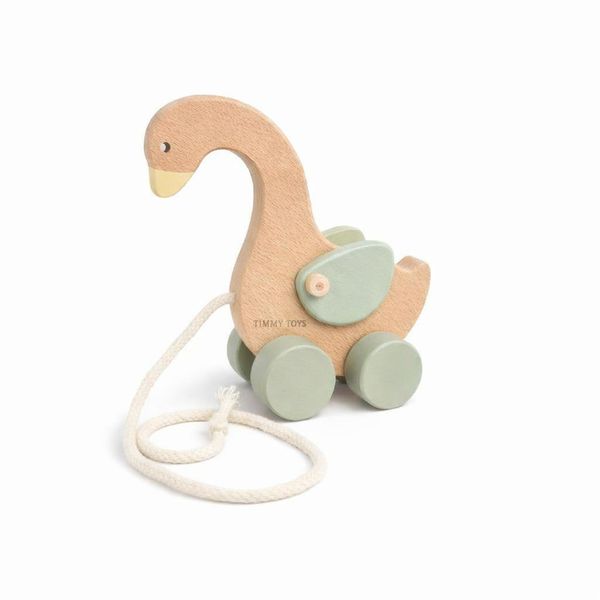 Timmy Toys Wood Goose Pull-Along Toy Walking Companion