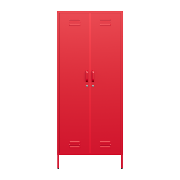Sugar Cube Double Locker - Red Polka