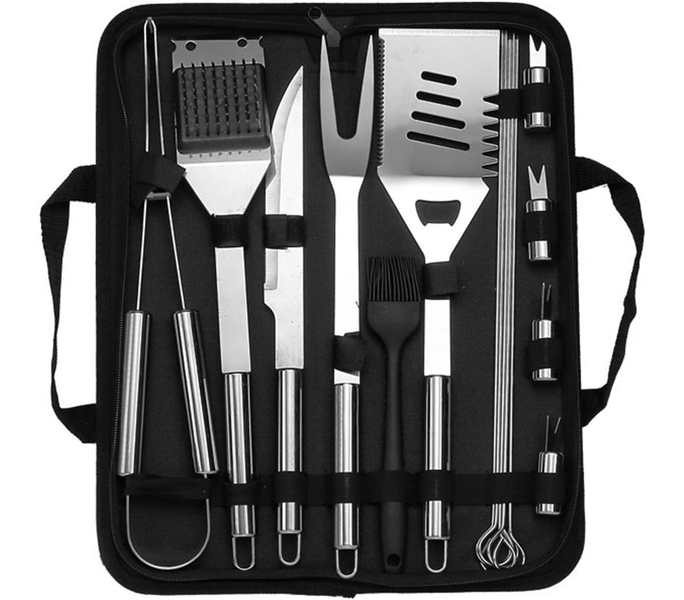 15 pcs Stainless Steel Barbecue Tools