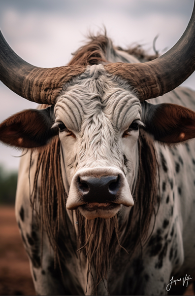 Exclusive Wall Art Canvas Design: The Hyperrealistic Nguni (A0)