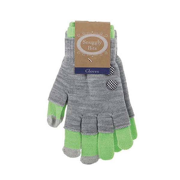 Women's Touchscreen Winter Gloves - Green