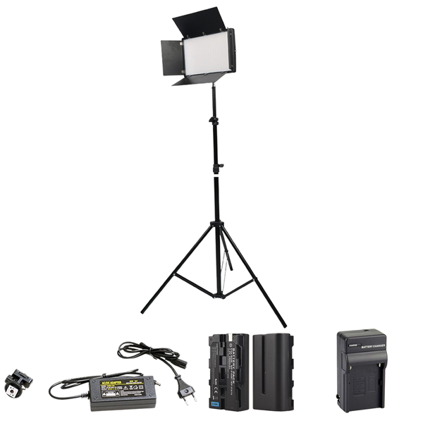 Pro Led 800 Rechargeable Video/Photo LED Light Kit(3200 - 6500K)