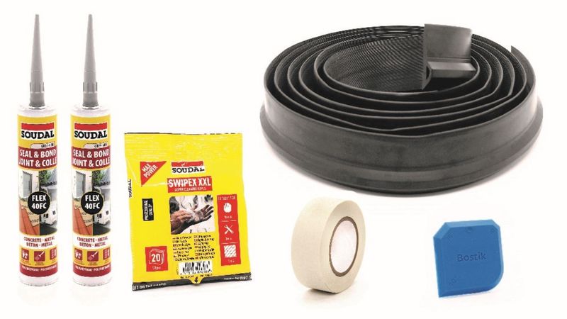 ProAutoRubber Garage Door Sealing Kit - Double Door (6 mtrs)