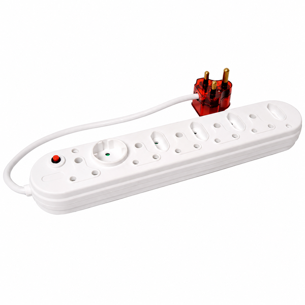 Electrosense 10 Way Multiplug High Surge - 16A Power Strip with Surge