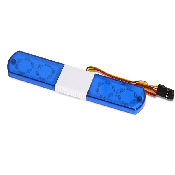 Flash Alarm Lamp for 1/10 Rc D12 Hsp Traxs Axial Car 145Mm Red &amp; Blue