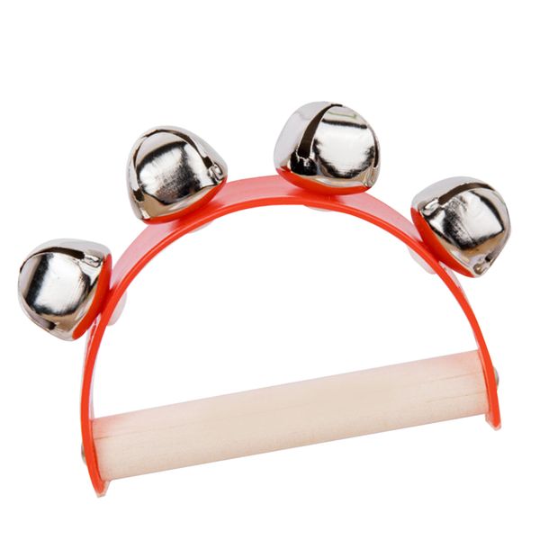 Wooden Handle Bell Toy Compatible with Baby